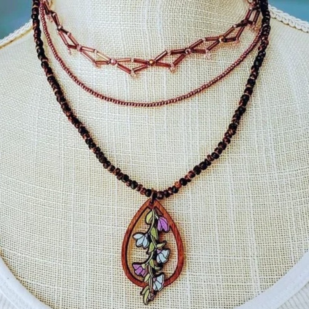 Woodland Multi-Layered Necklace - Picture 5 of 14